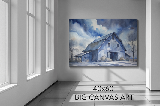 OREGON BARN - 40X60 Big Canvas Art