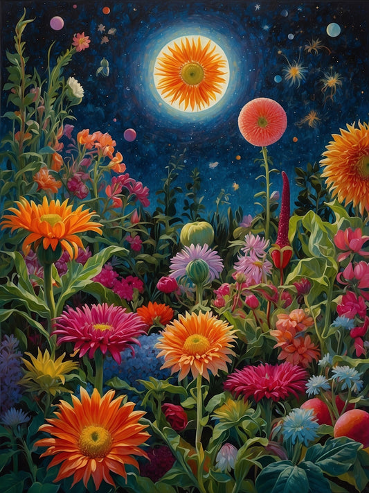 Cosmic Flowers - Jigsaw puzzle - 520 Pieces