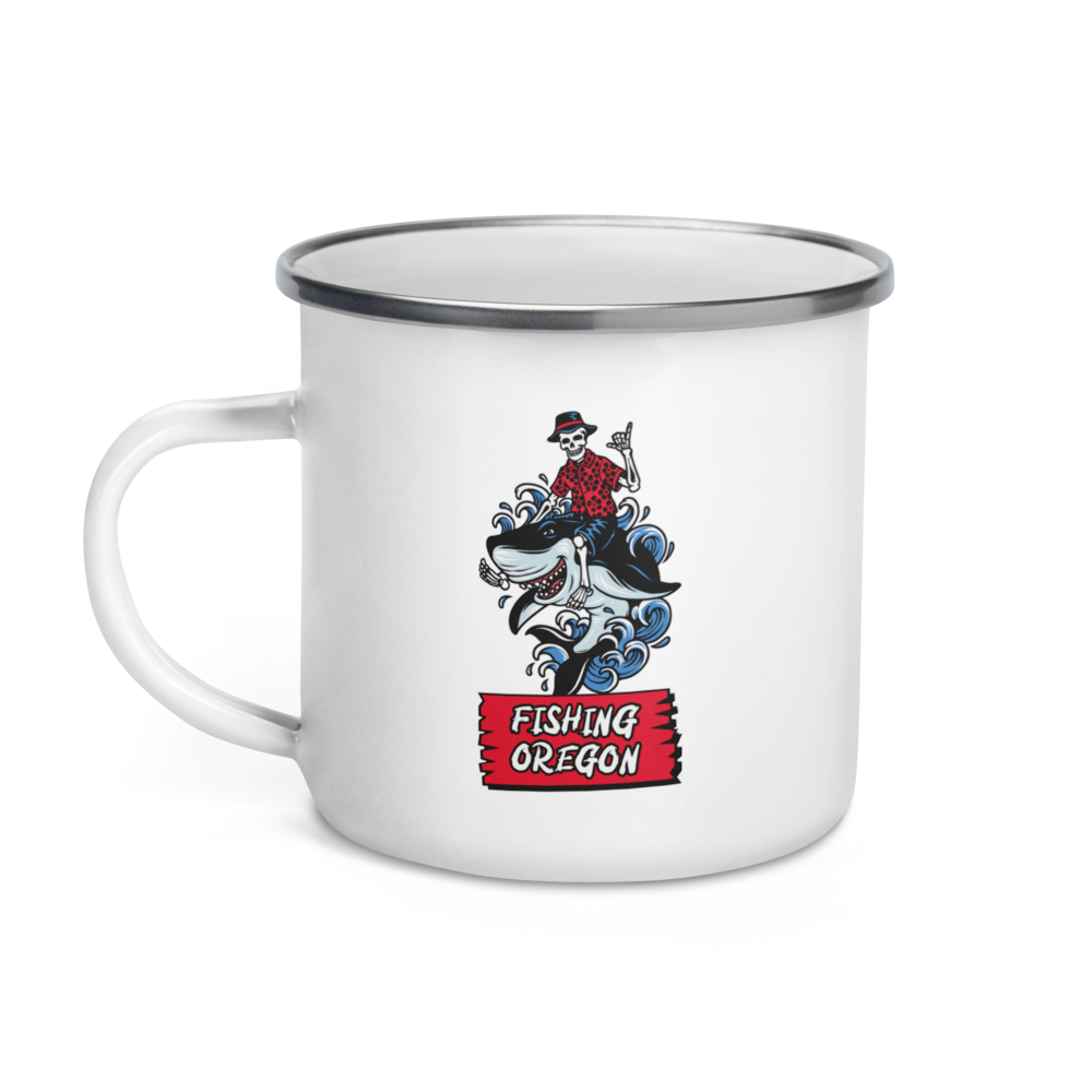 Fishing Oregon/ Get Your Limit - Enamel Mug