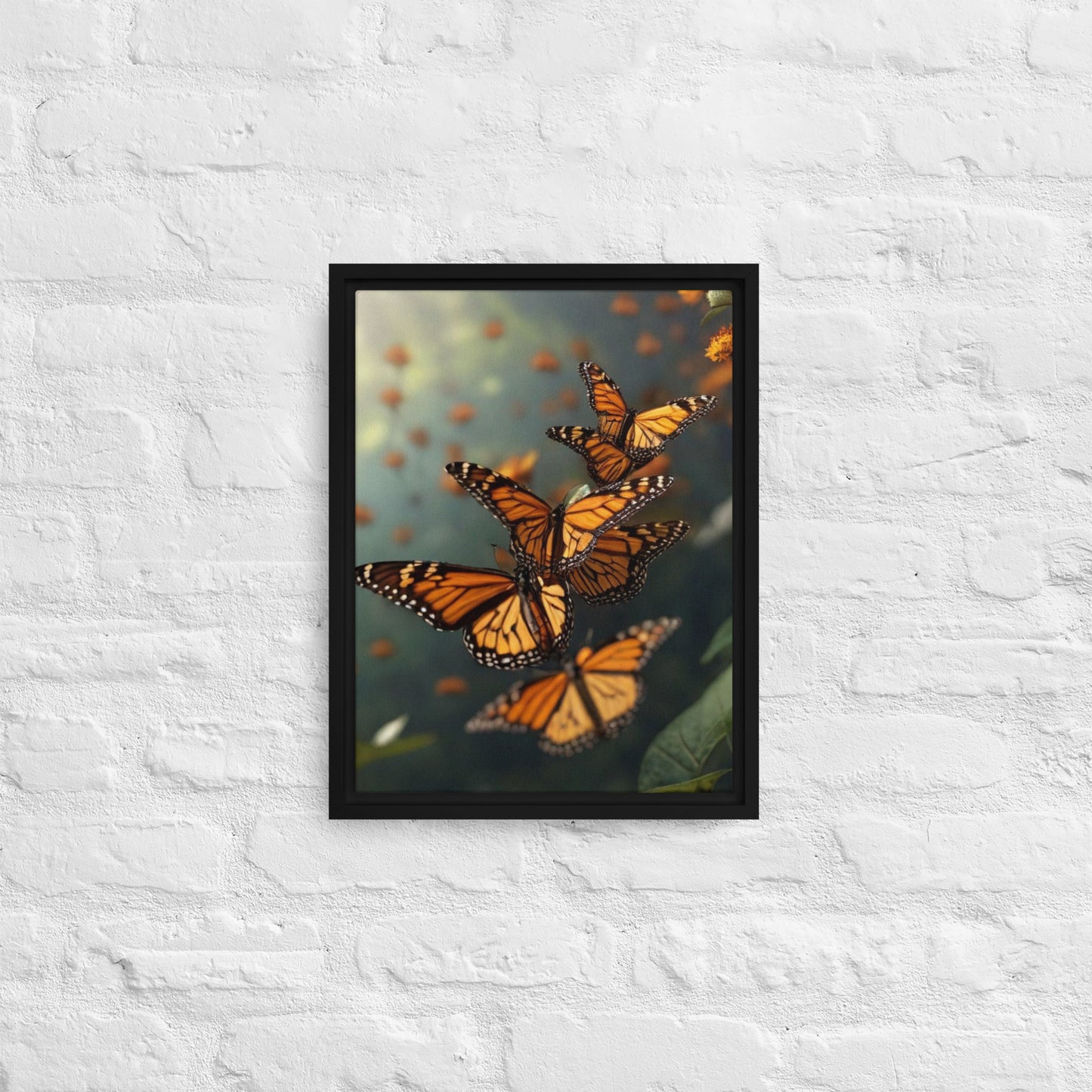 Butterflies in Oregon - Digital Art - Framed canvas - FREE SHIPPING