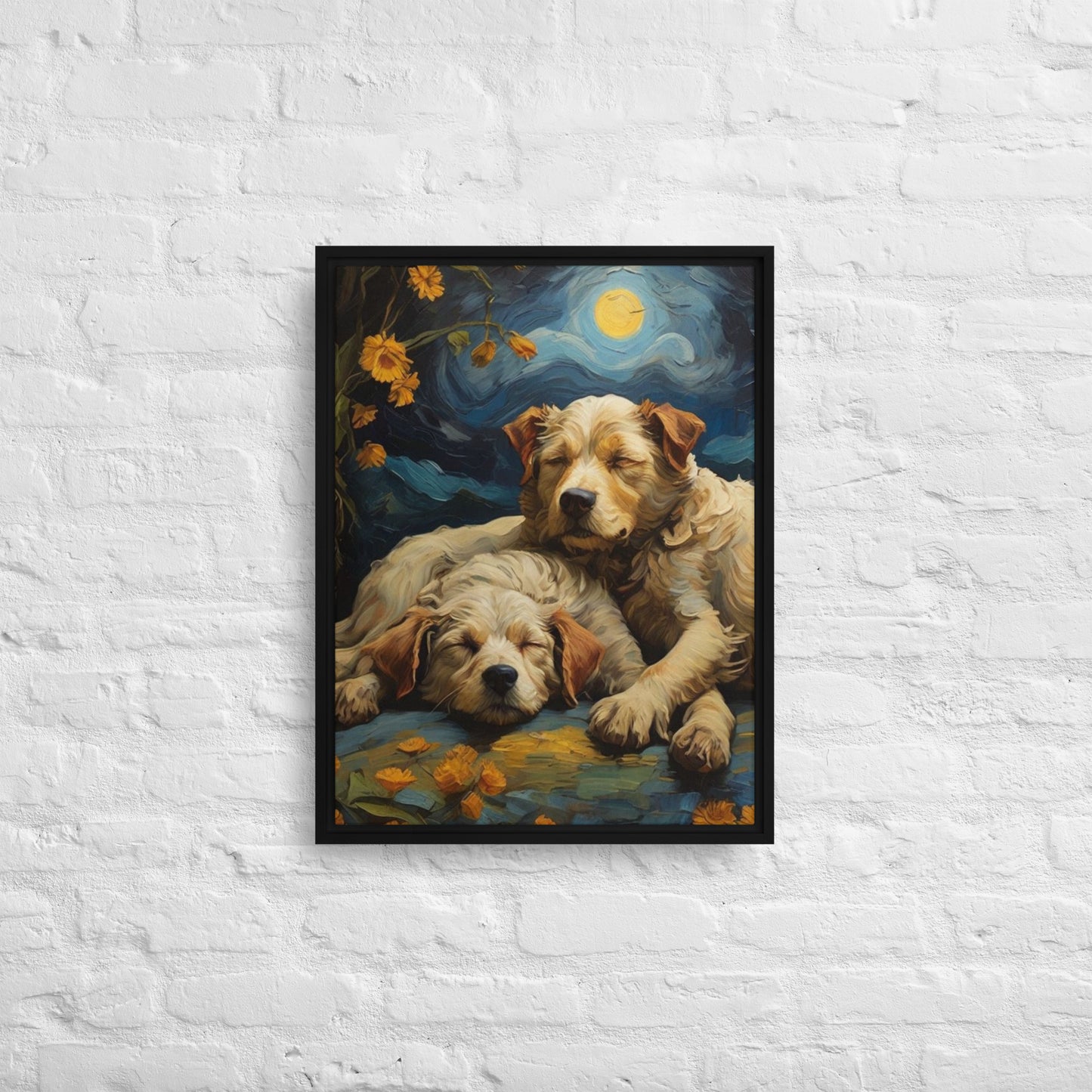 My Best Friends - Digital Art - Framed canvas - FREE SHIPPING