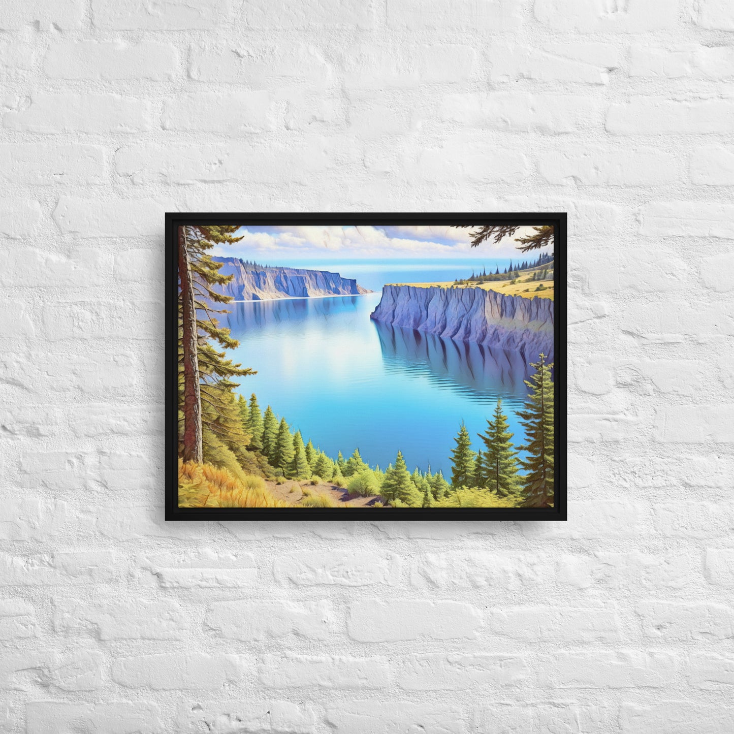 Oregon Calling - Digital Art - Framed canvas - FREE SHIPPING