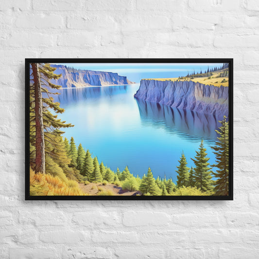 Oregon Calling - Digital Art - Framed canvas - FREE SHIPPING