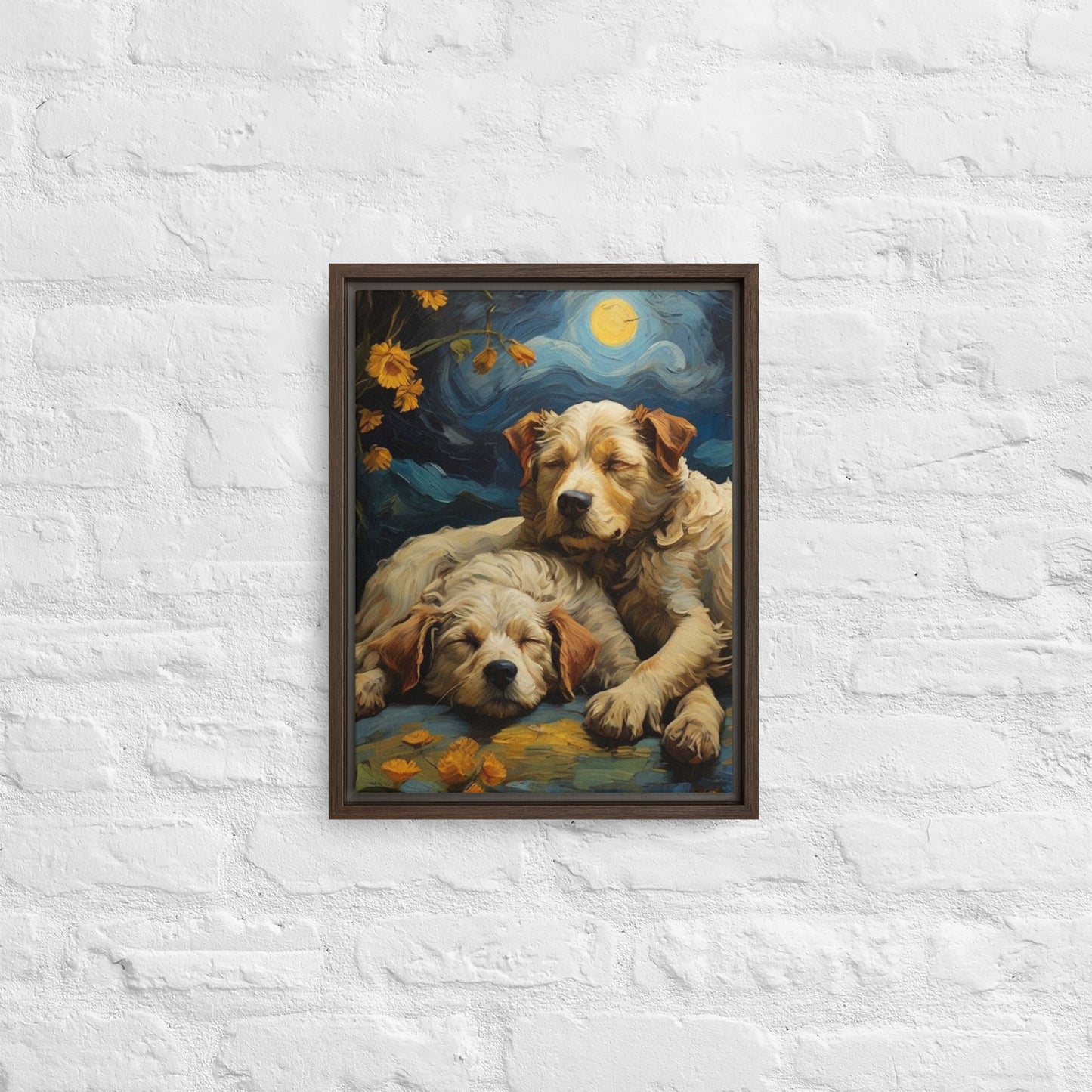 My Best Friends - Digital Art - Framed canvas - FREE SHIPPING