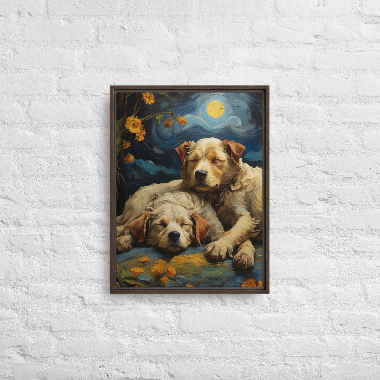 My Best Friends - Digital Art - Framed canvas - FREE SHIPPING