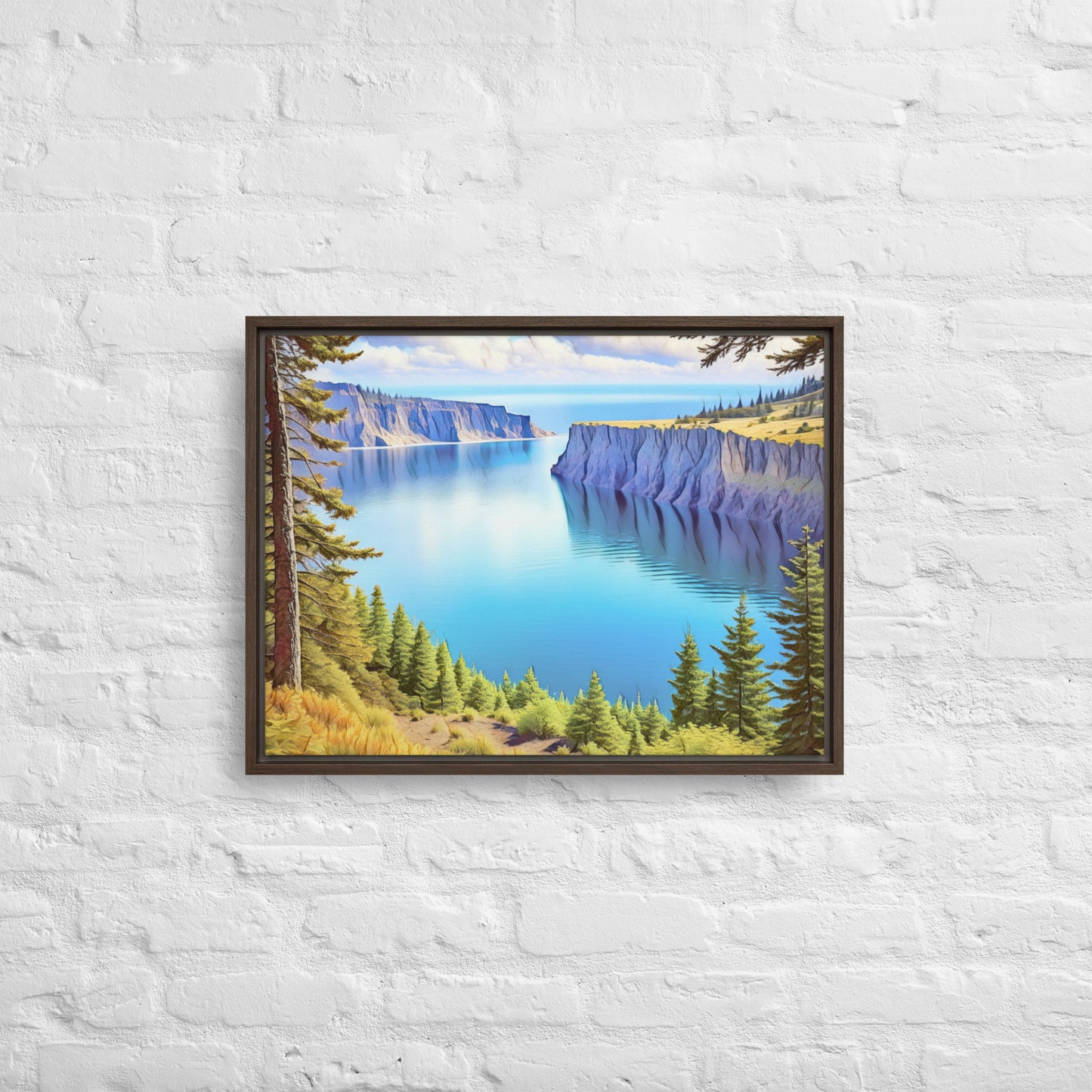 Oregon Calling - Digital Art - Framed canvas - FREE SHIPPING