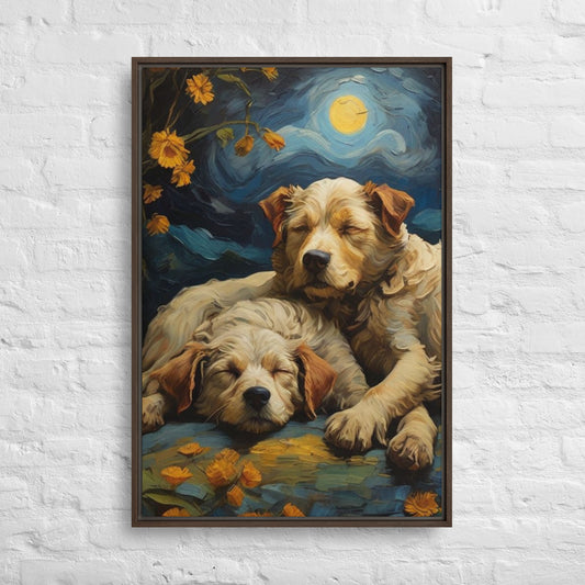 My Best Friends - Digital Art - Framed canvas - FREE SHIPPING