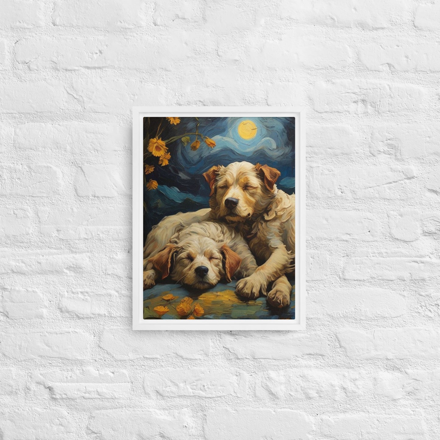 My Best Friends - Digital Art - Framed canvas - FREE SHIPPING