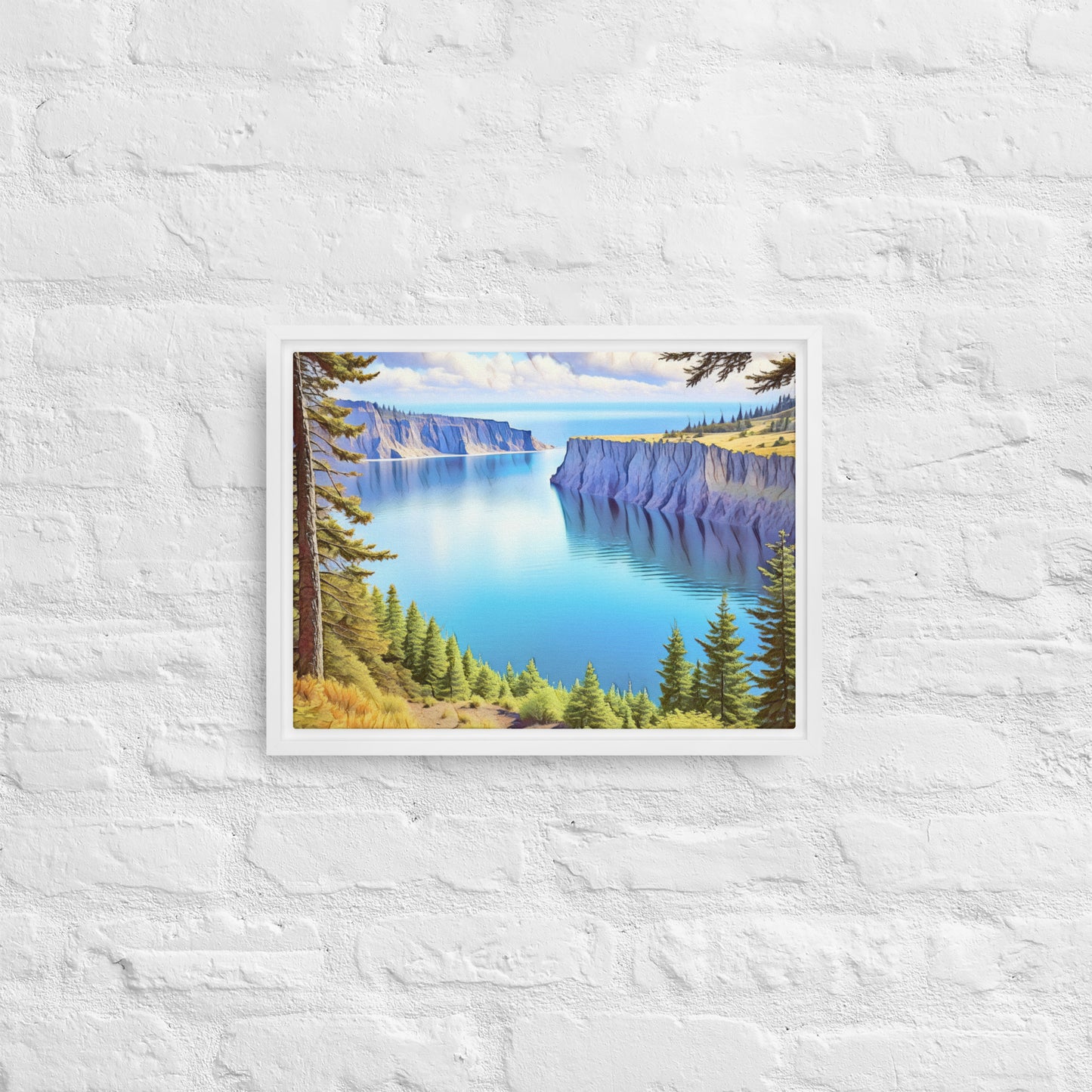 Oregon Calling - Digital Art - Framed canvas - FREE SHIPPING