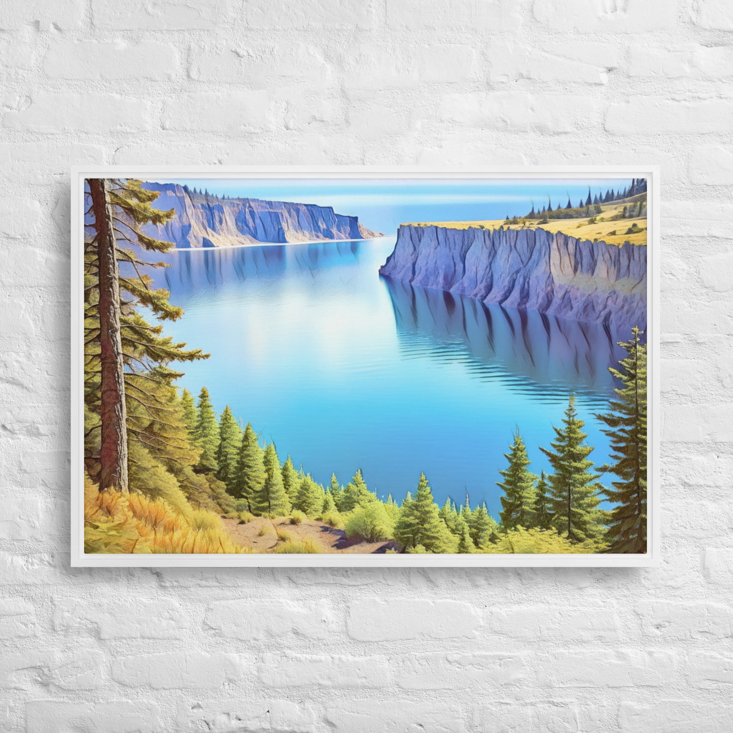 Oregon Calling - Digital Art - Framed canvas - FREE SHIPPING