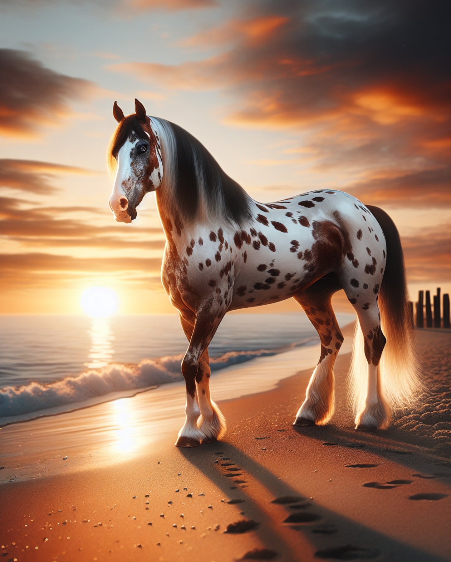 Appaloosa on the Beach - Jigsaw puzzle