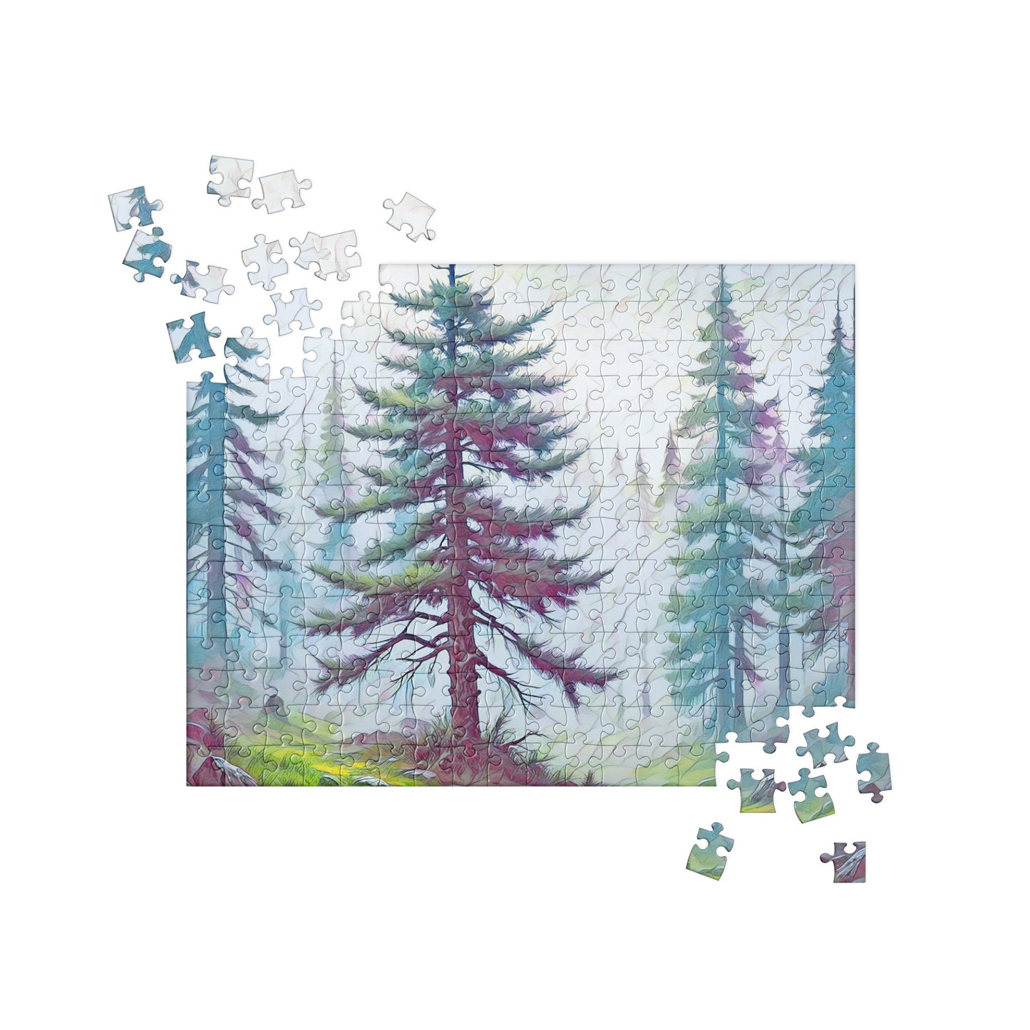 into the Oregon Woods - Digital Art - Jigsaw puzzle