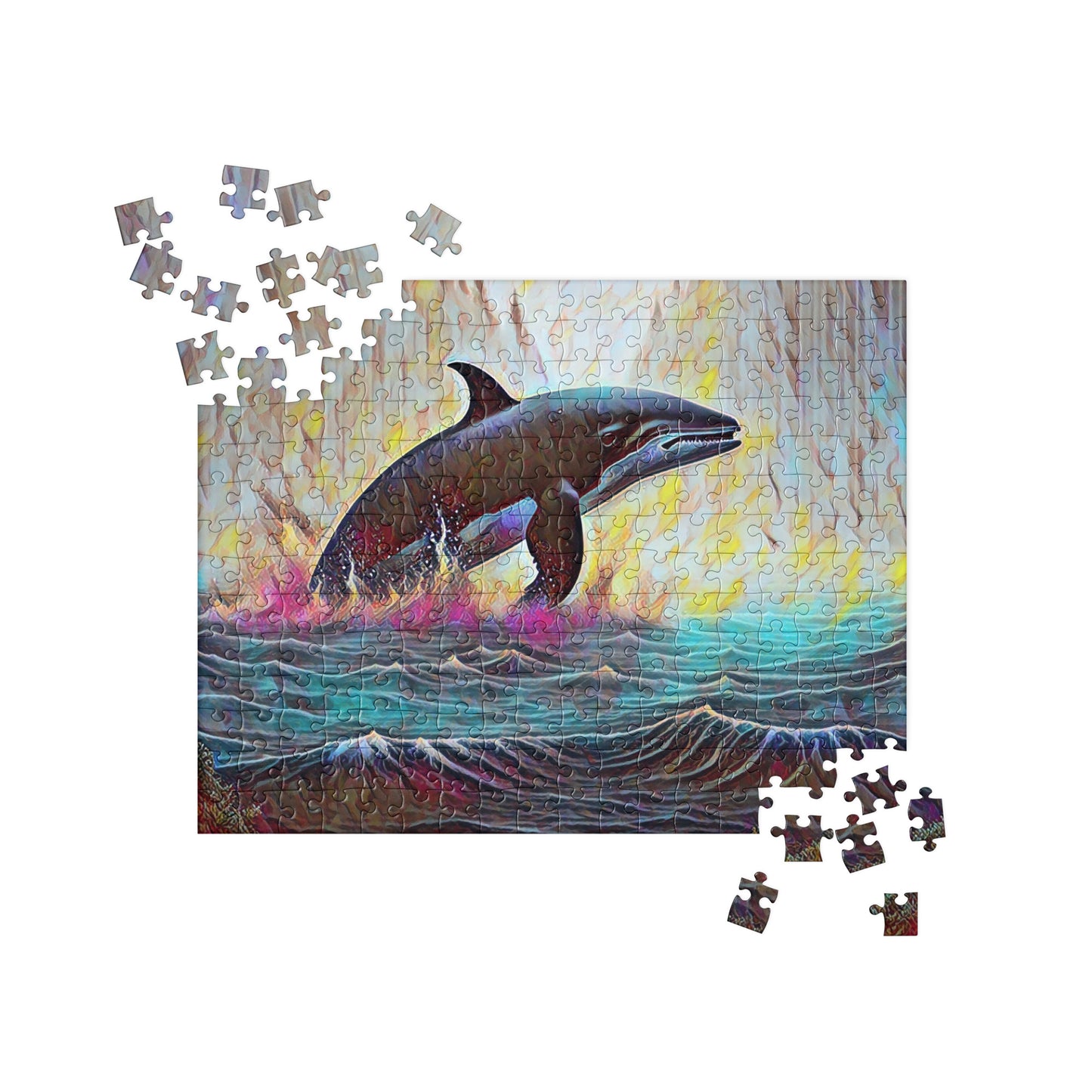 Pacific Northwest Orca - Digital Art - Jigsaw puzzle