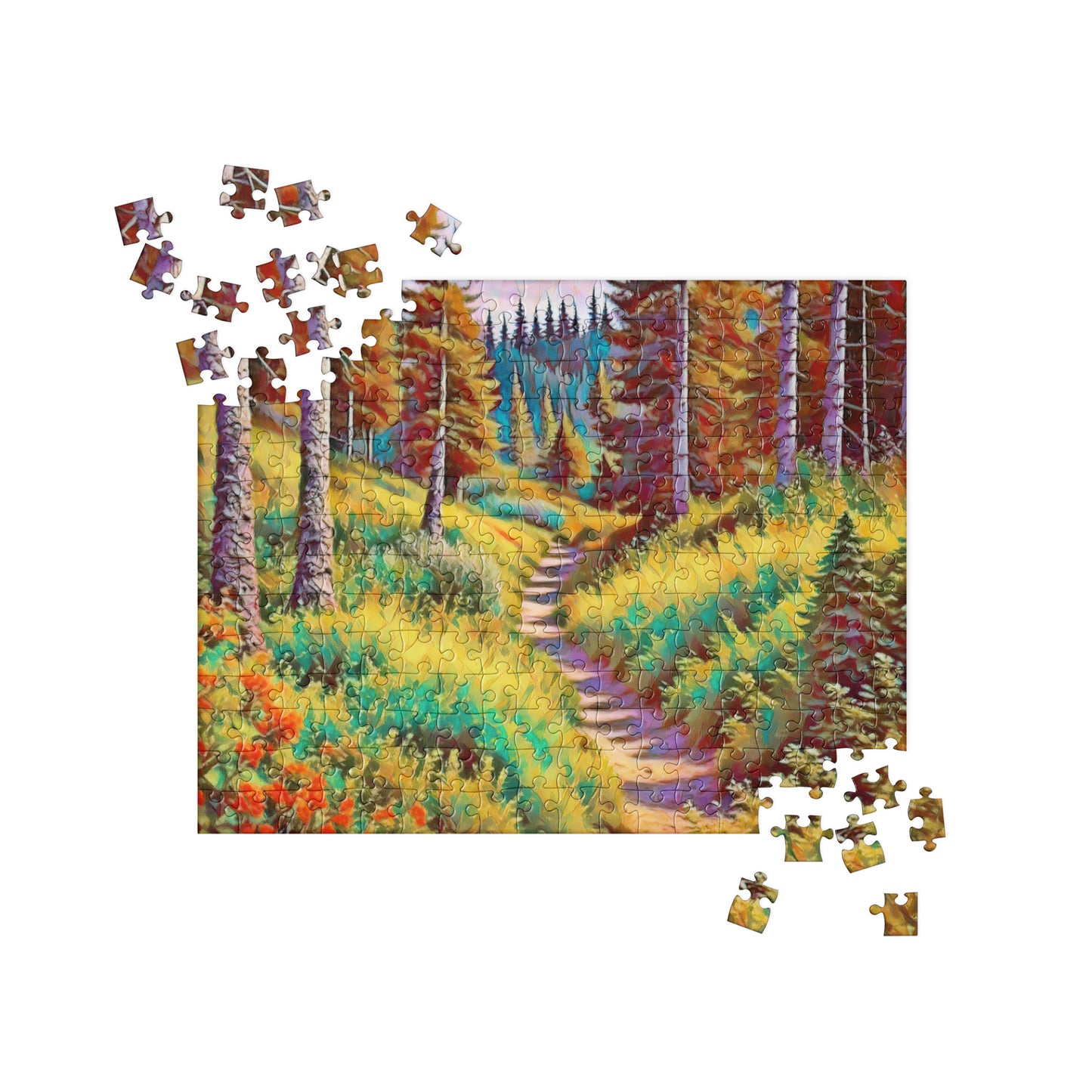 Autumn in Oregon - Digital Art - Jigsaw puzzle