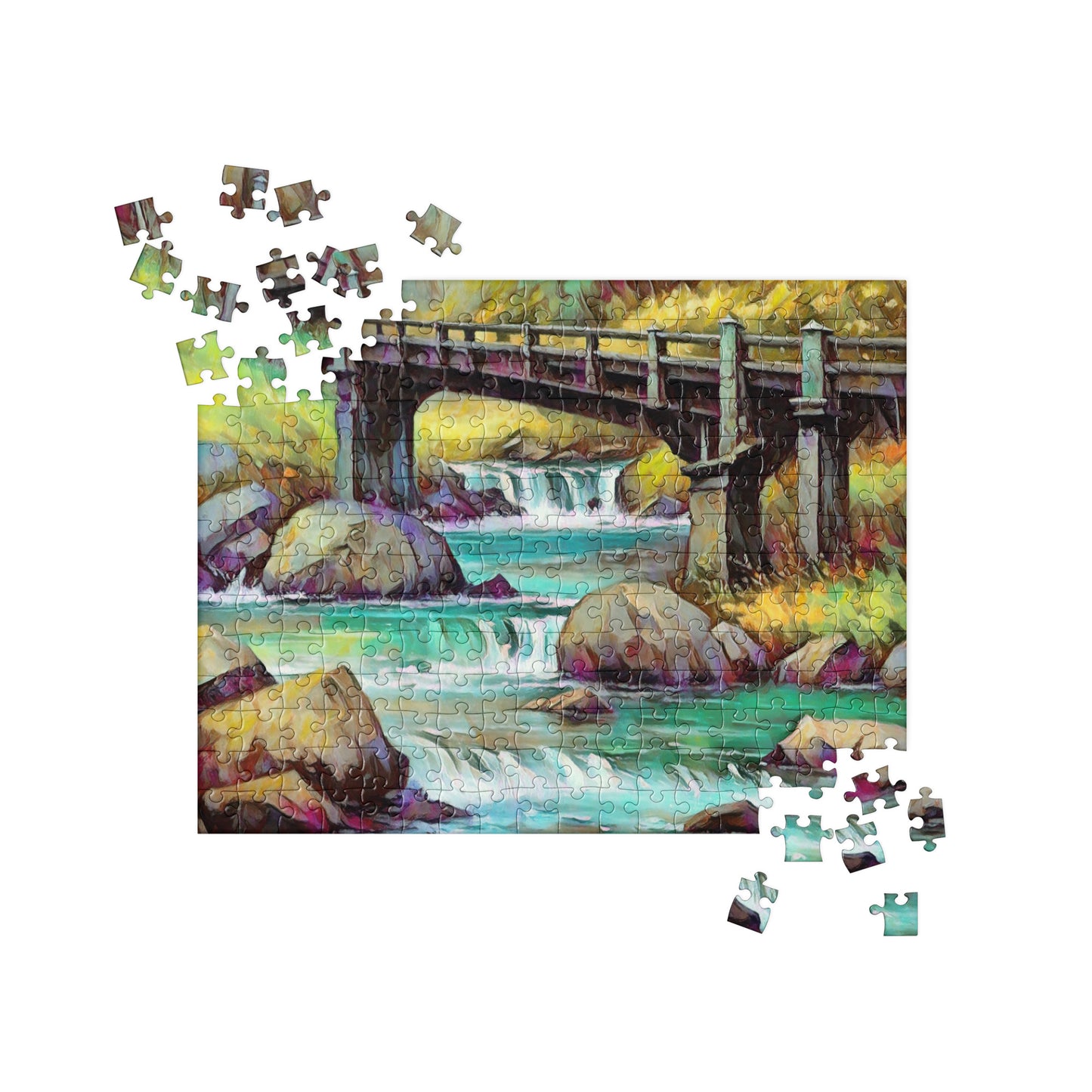 Oregon Bridge - Digital Art - Jigsaw puzzle