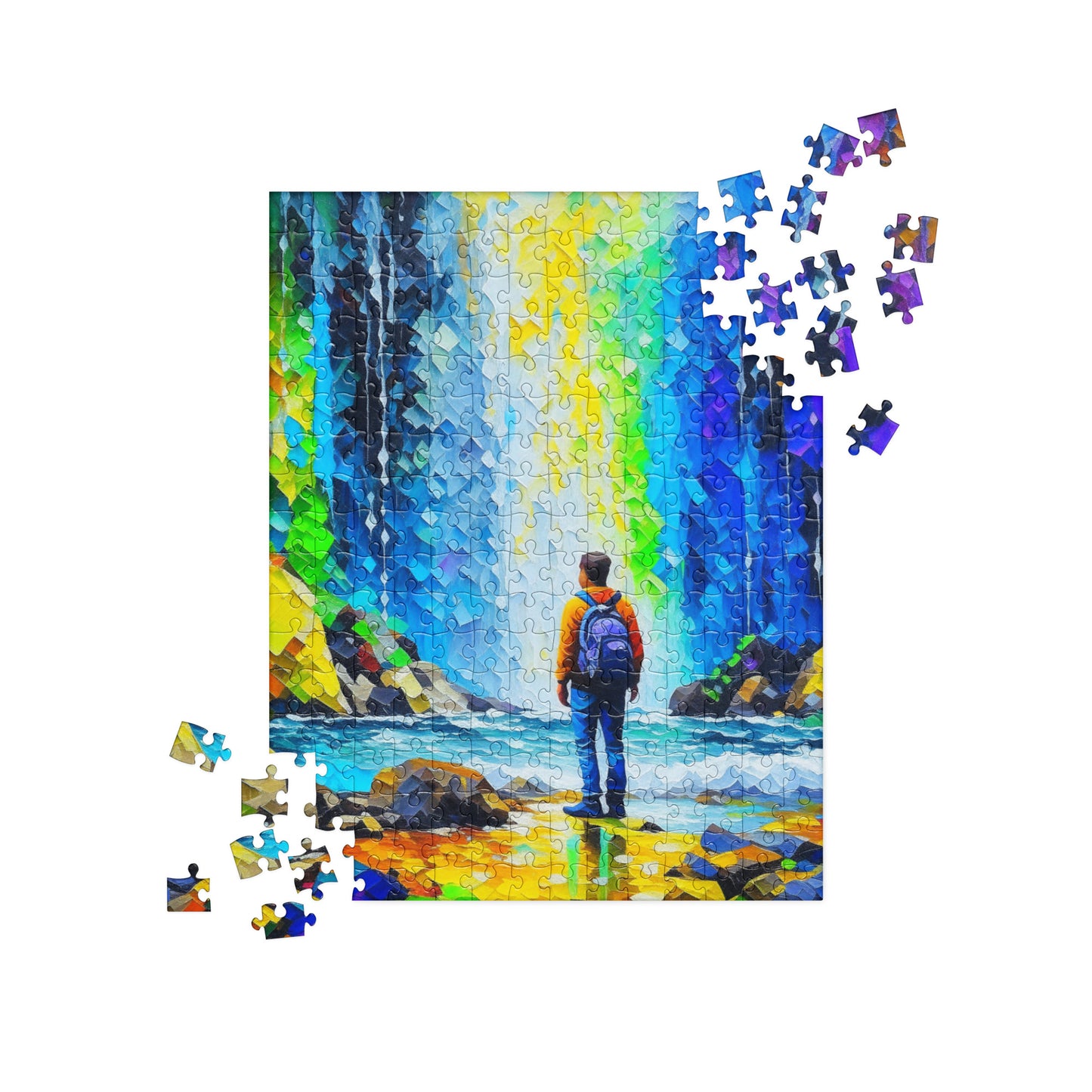 Hiking to the Falls - Jigsaw puzzle