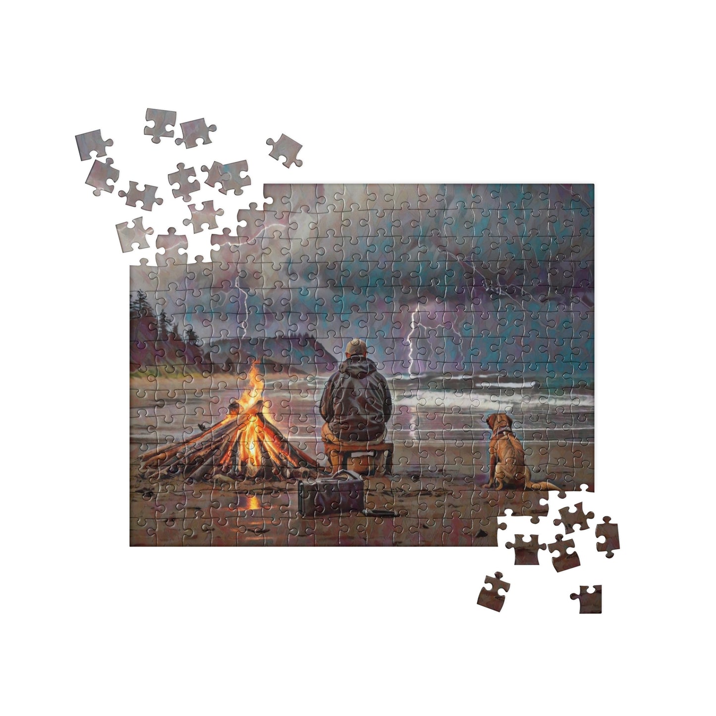 Bonfire in the Storm - Jigsaw puzzle