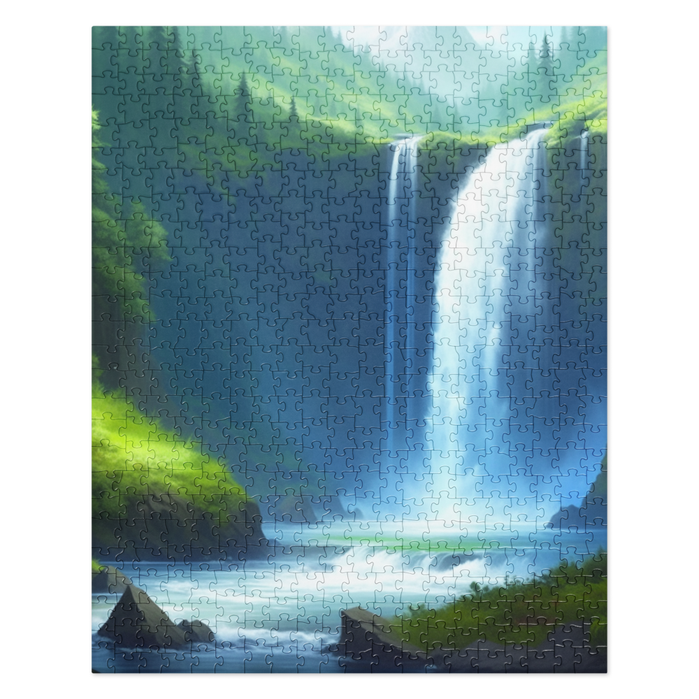 Beautiful Oregon Waterfalls - Digital Art - Jigsaw puzzle