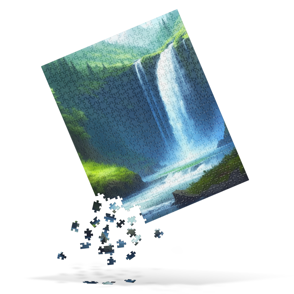 Beautiful Oregon Waterfalls - Digital Art - Jigsaw puzzle