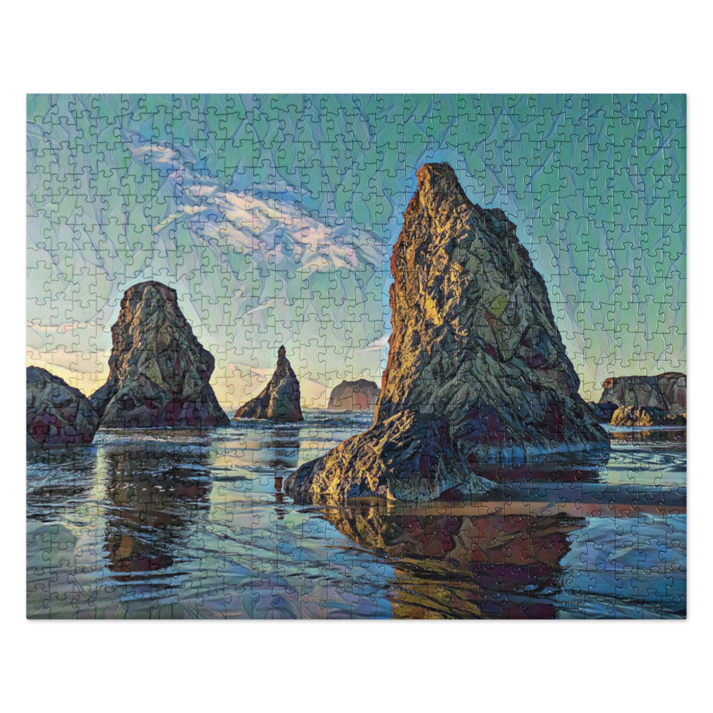 Bandon Oregon - Digital Art - Jigsaw puzzle