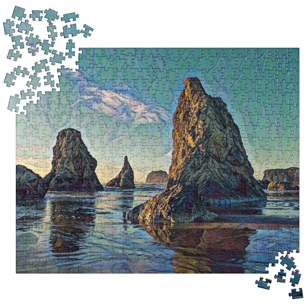 Bandon Oregon - Digital Art - Jigsaw puzzle