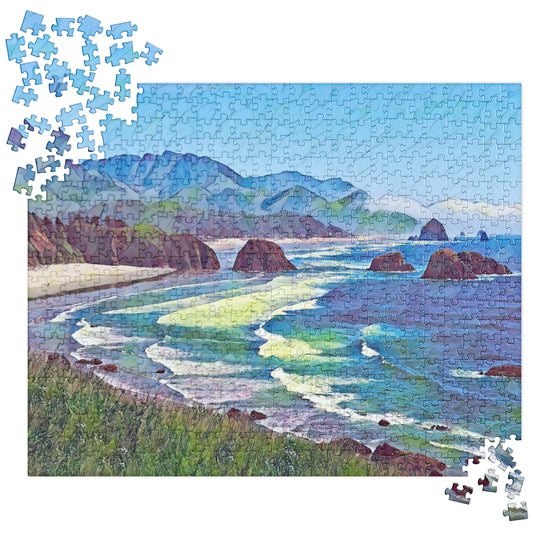 Ecola State Park - Digital Art - Jigsaw puzzle