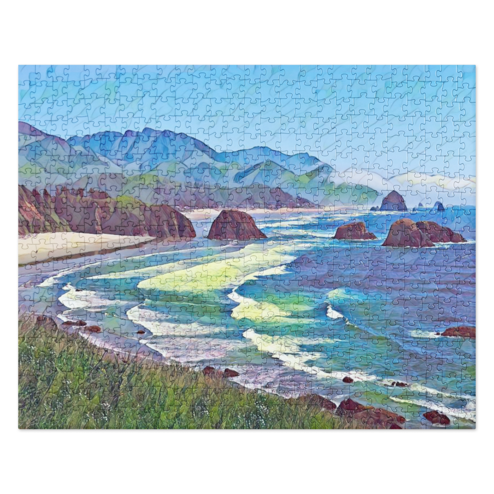 Ecola State Park - Digital Art - Jigsaw puzzle