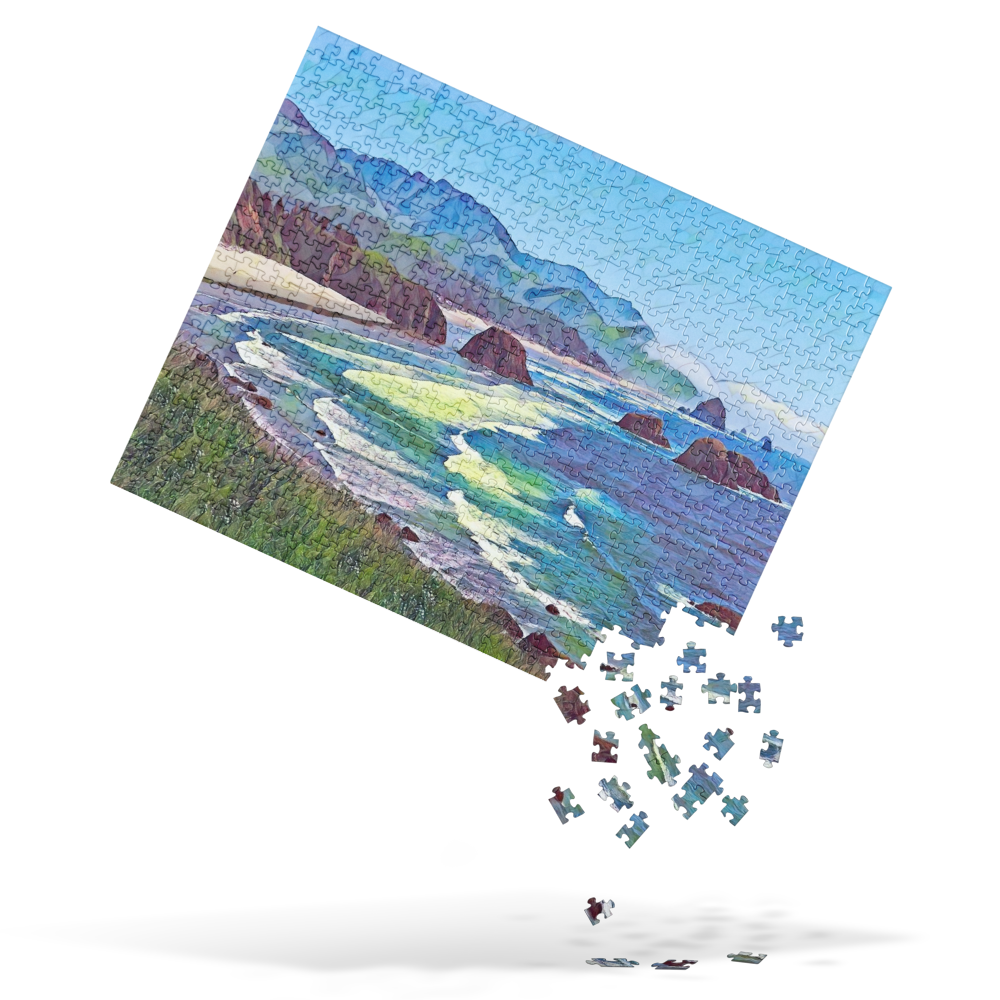 Ecola State Park - Digital Art - Jigsaw puzzle
