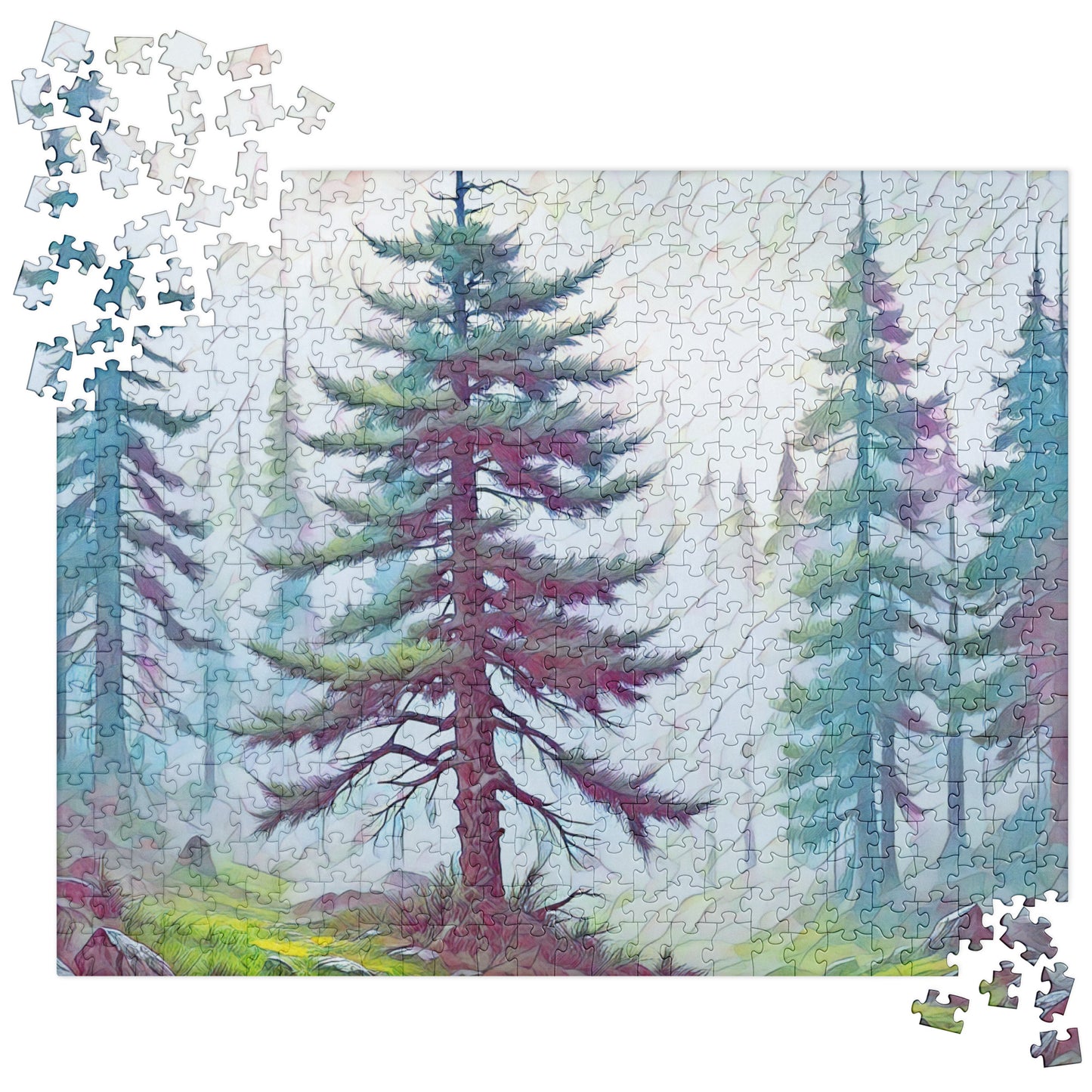 into the Oregon Woods - Digital Art - Jigsaw puzzle