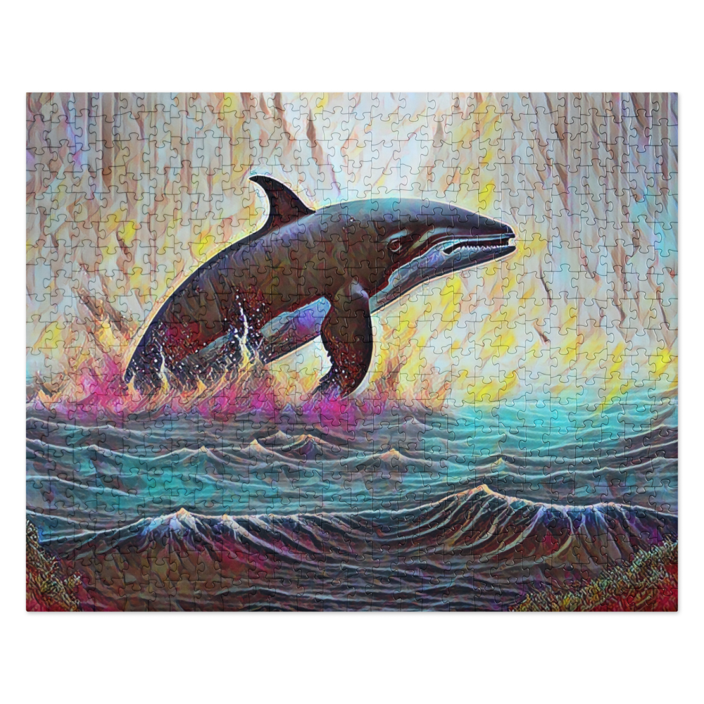 Pacific Northwest Orca - Digital Art - Jigsaw puzzle