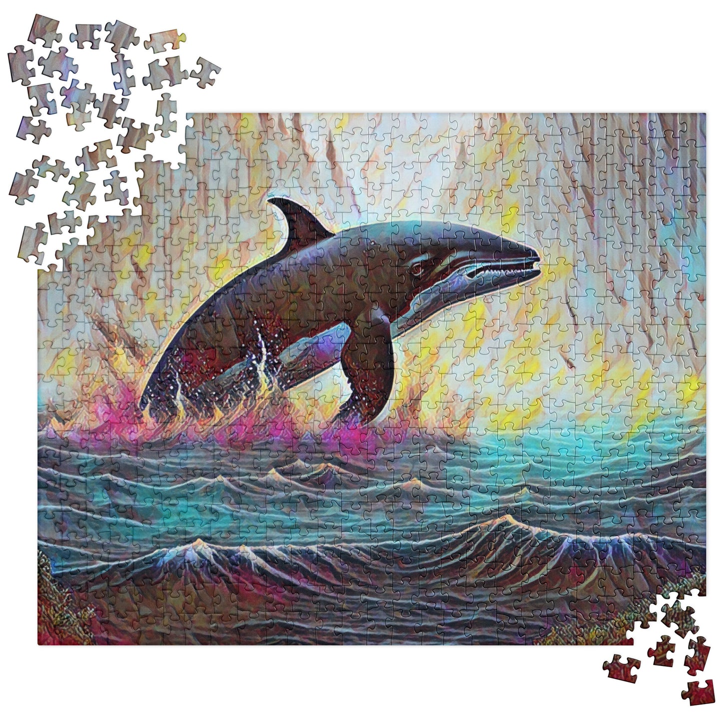 Pacific Northwest Orca - Digital Art - Jigsaw puzzle