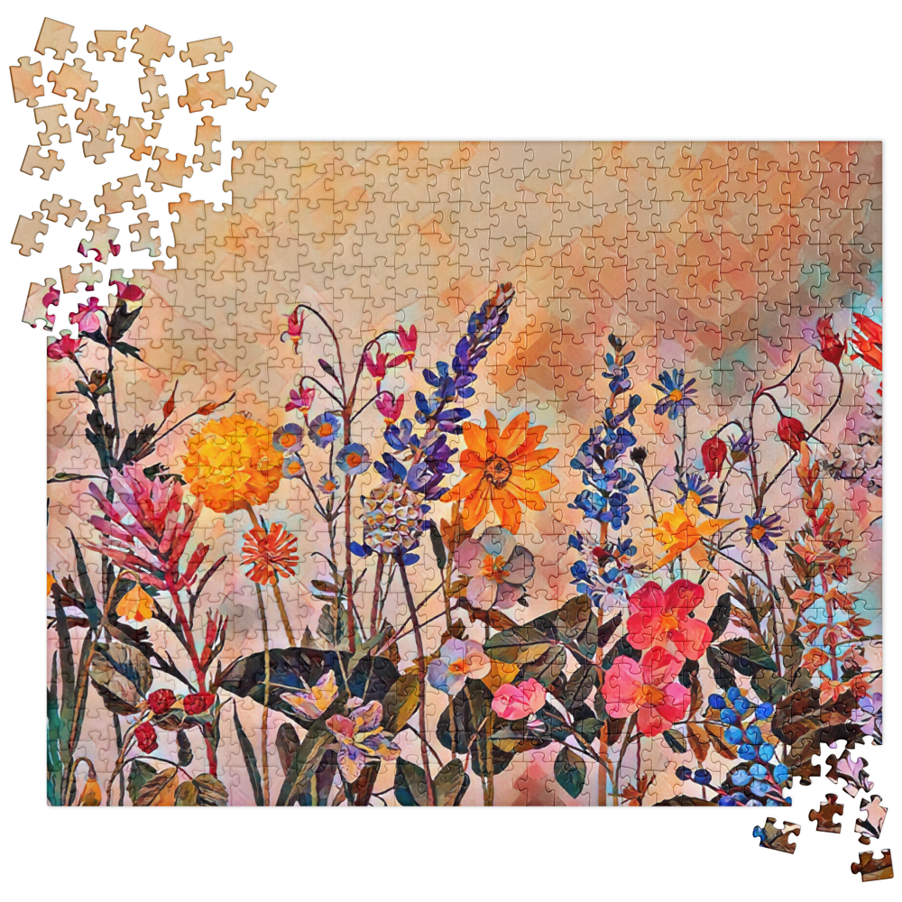 Oregon Wildflowers - Digital Art - Jigsaw puzzle