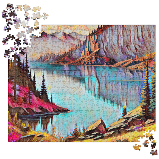 NW Lake of Dreams - Digital Art - Jigsaw puzzle