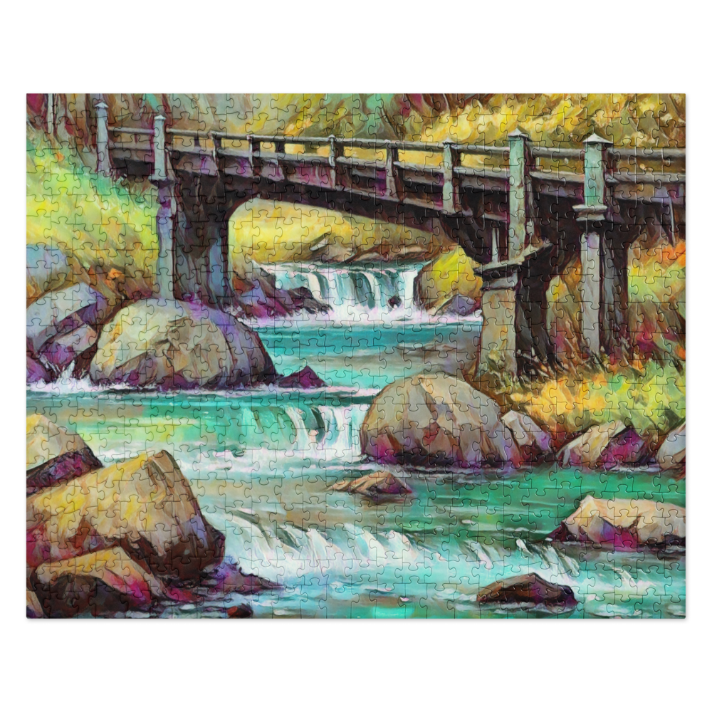 Oregon Bridge - Digital Art - Jigsaw puzzle