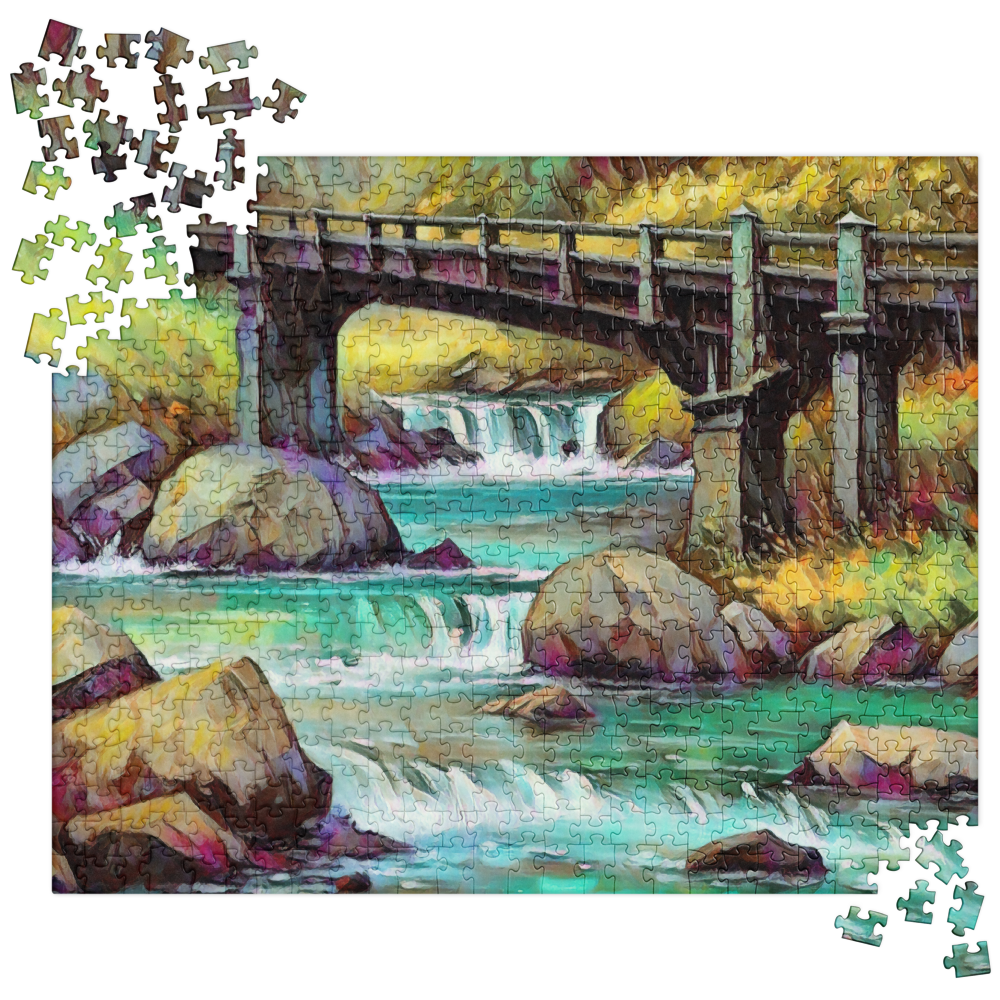 Oregon Bridge - Digital Art - Jigsaw puzzle