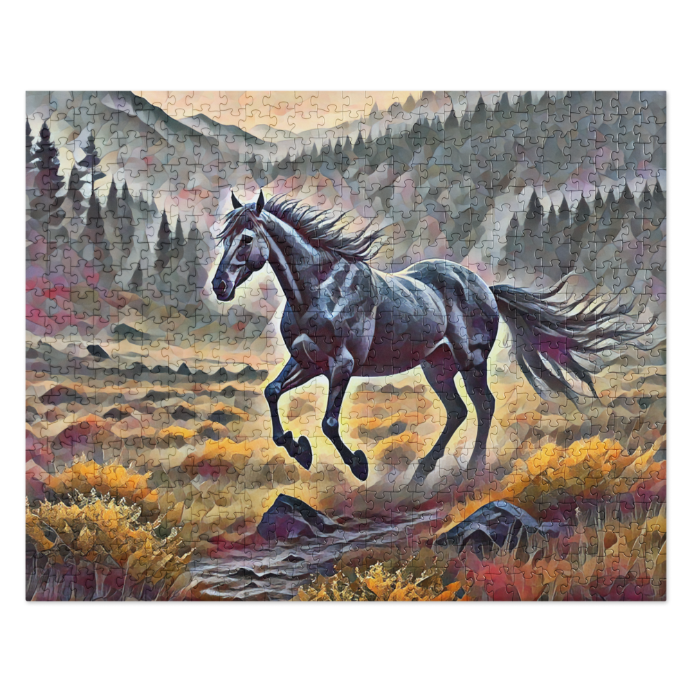 Oregon Running Horse - Digital Art - Jigsaw puzzle