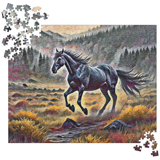 Oregon Running Horse - Digital Art - Jigsaw puzzle