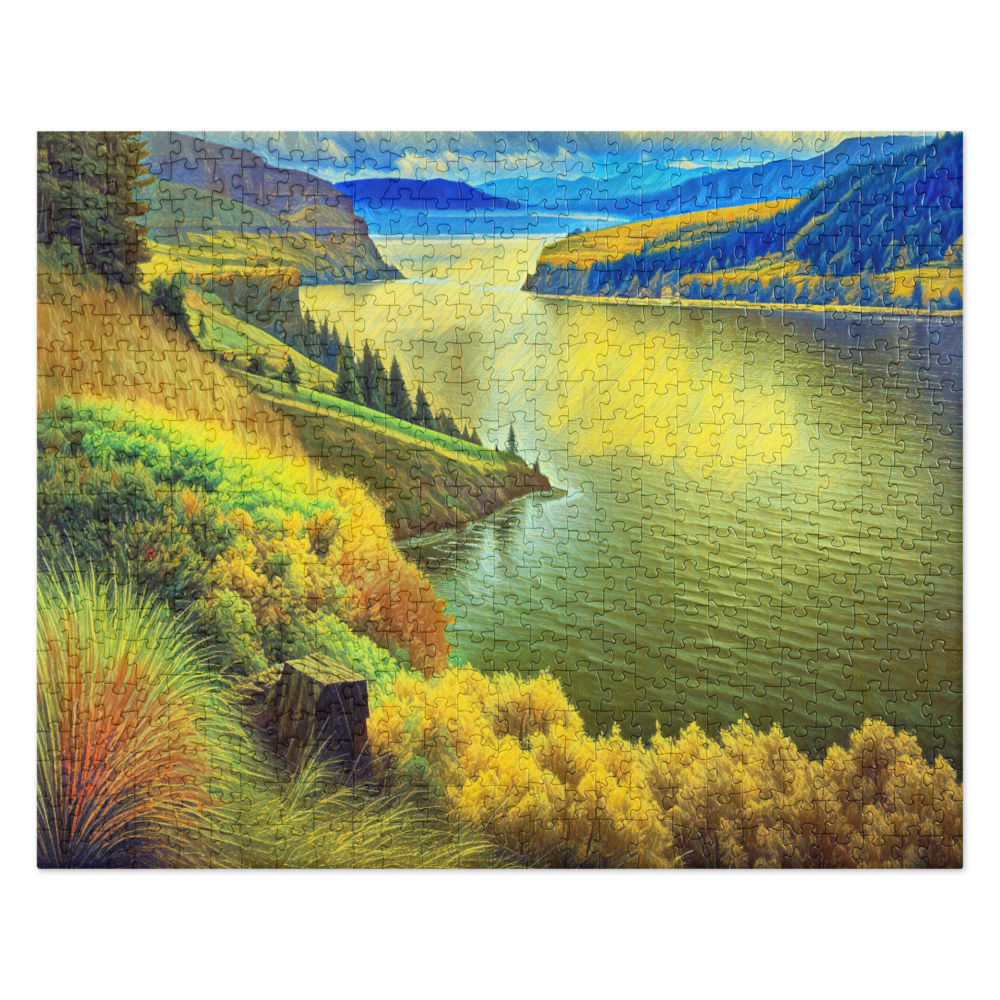 Columbia River Gorge - Digital Art - Jigsaw puzzle