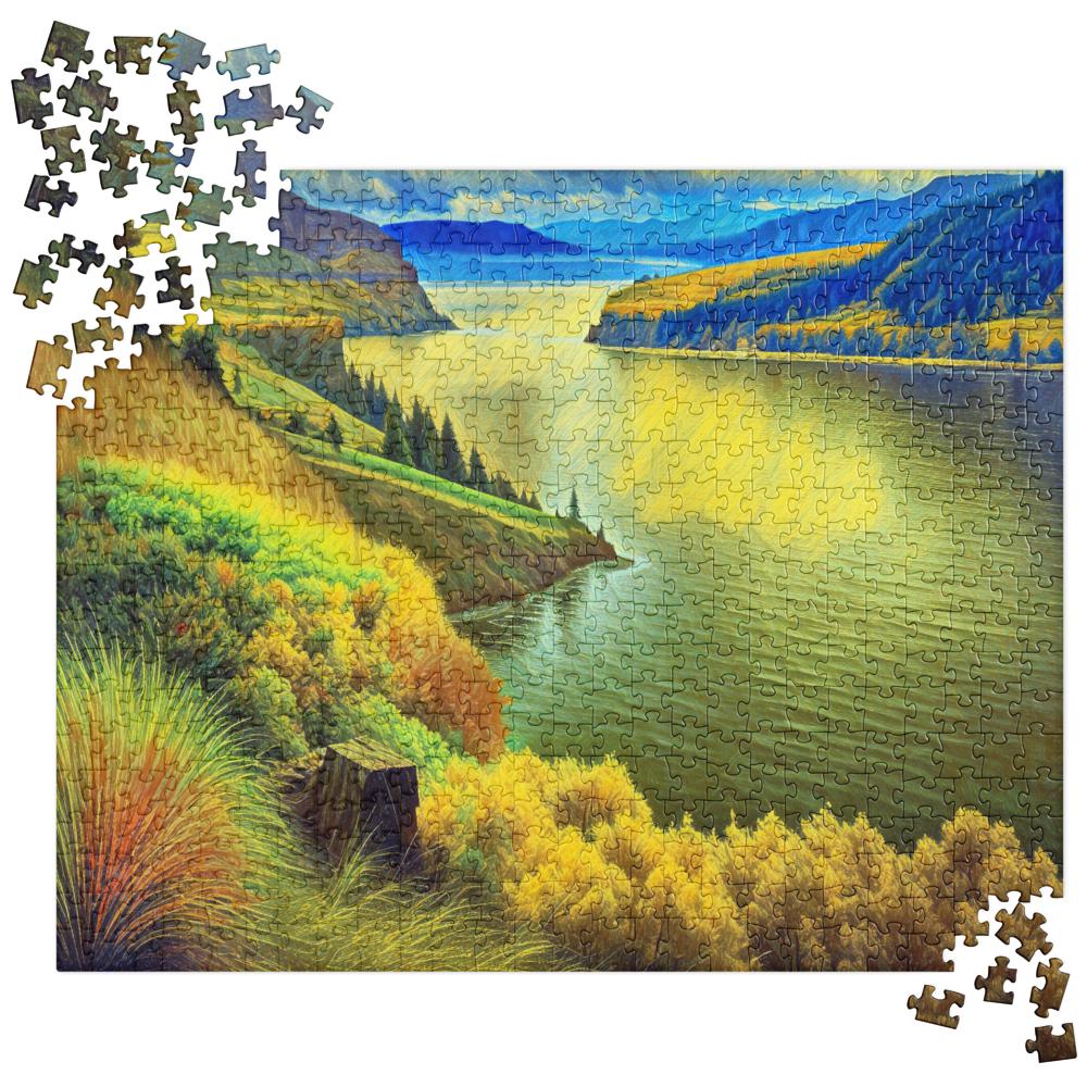 Columbia River Gorge - Digital Art - Jigsaw puzzle