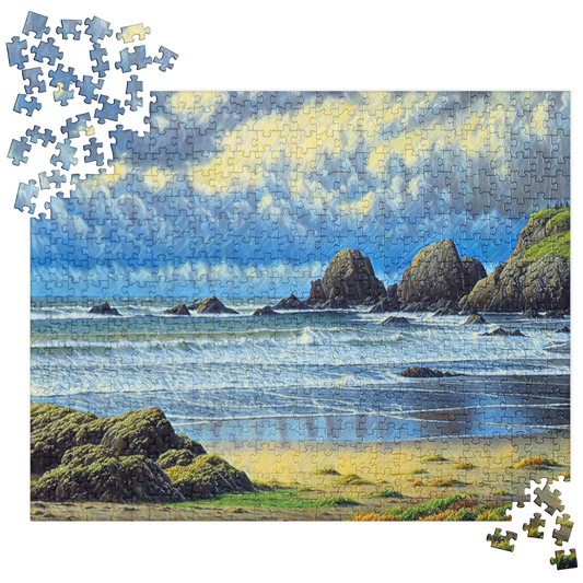 Oregon Coast - Digital Art -Jigsaw puzzle