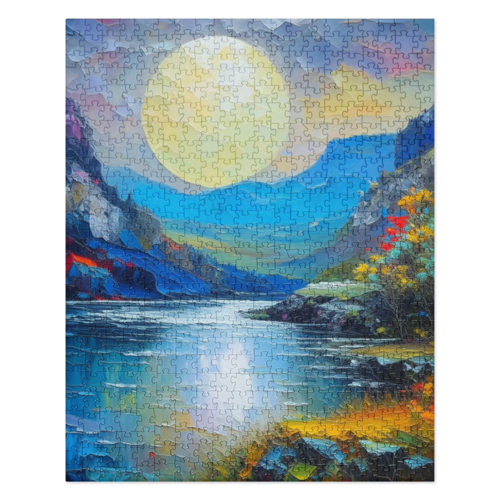 Moon Over the Gorge - Jigsaw puzzle