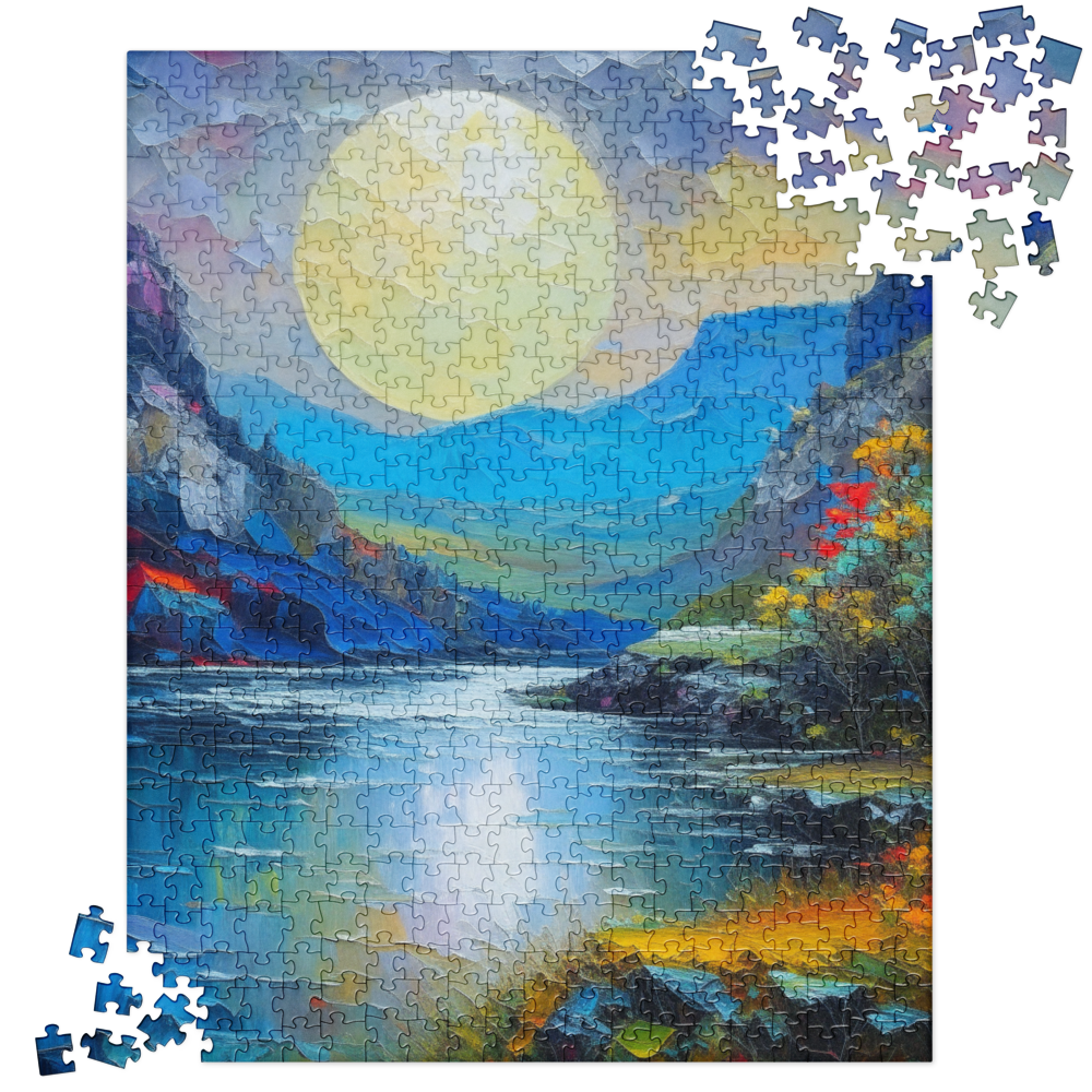 Moon Over the Gorge - Jigsaw puzzle