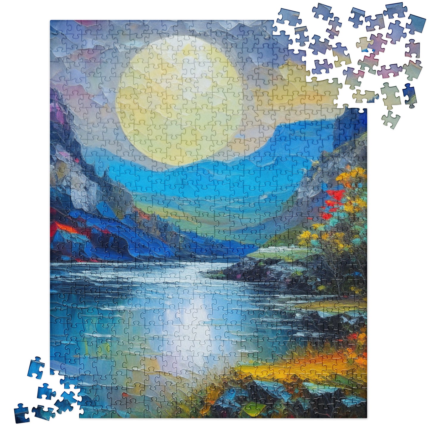 Moon Over the Gorge - Jigsaw puzzle