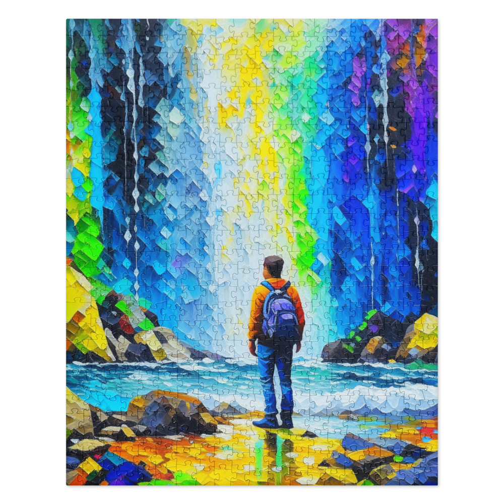 Hiking to the Falls - Jigsaw puzzle