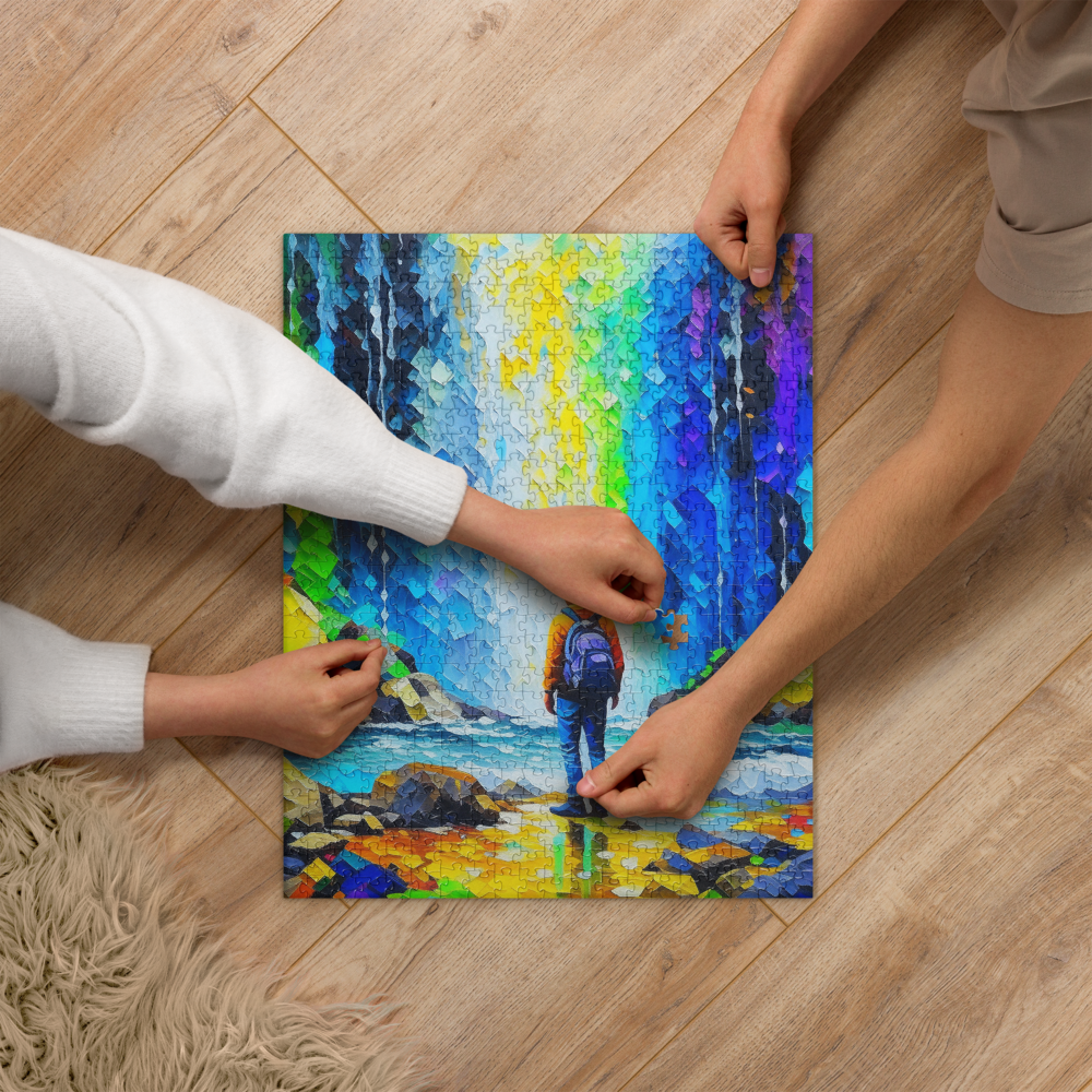 Hiking to the Falls - Jigsaw puzzle