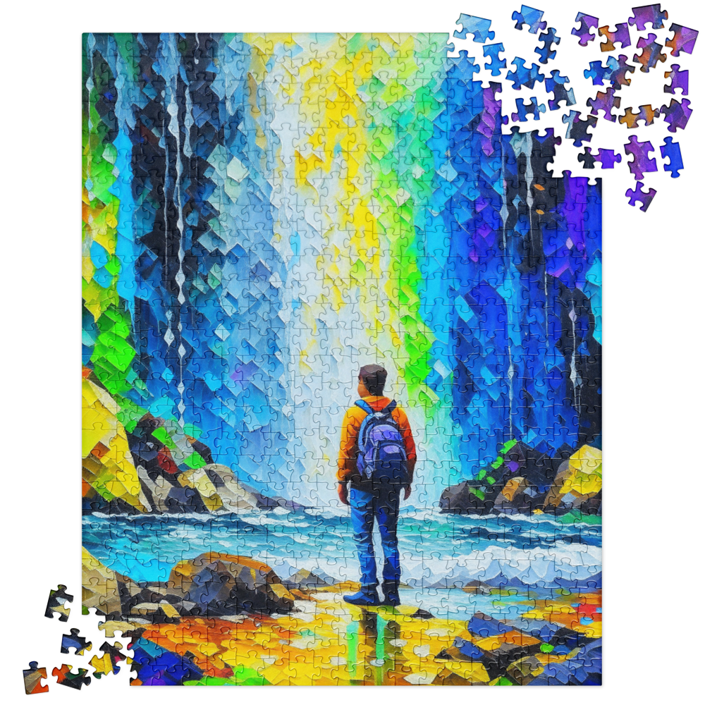 Hiking to the Falls - Jigsaw puzzle