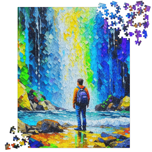 Hiking to the Falls - Jigsaw puzzle