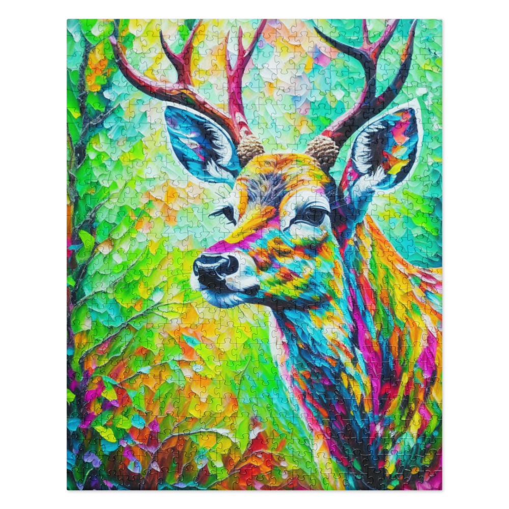 Deer in the Woods - Jigsaw puzzle