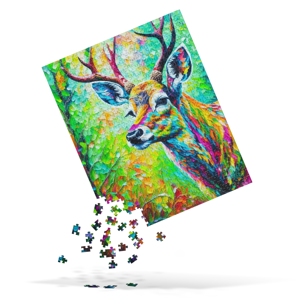 Deer in the Woods - Jigsaw puzzle