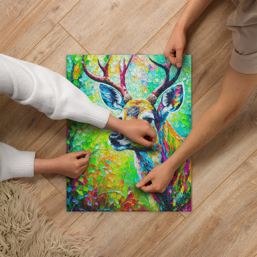 Deer in the Woods - Jigsaw puzzle